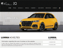 Tablet Screenshot of lumma-design.com
